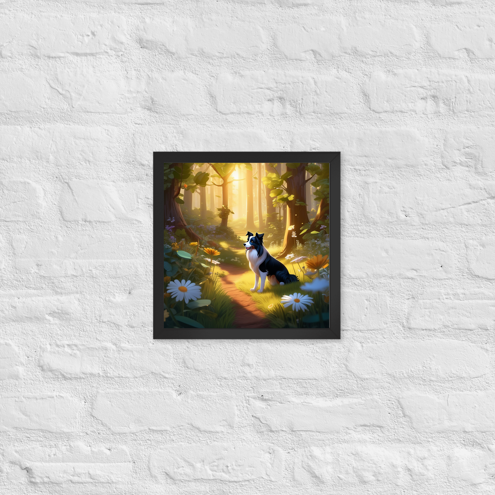 PugMug Custom Border Collie Framed Print