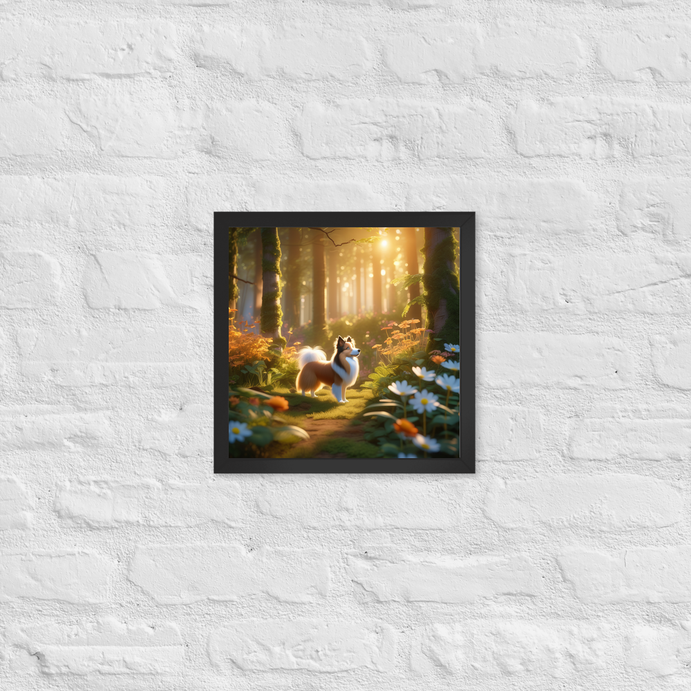 PugMug Custom Shetland Sheepdog Framed Print