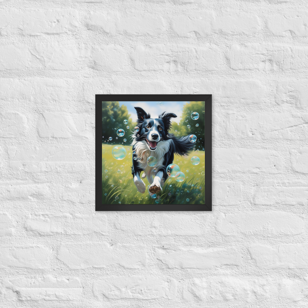 PugMug Custom Border Collie Framed Print