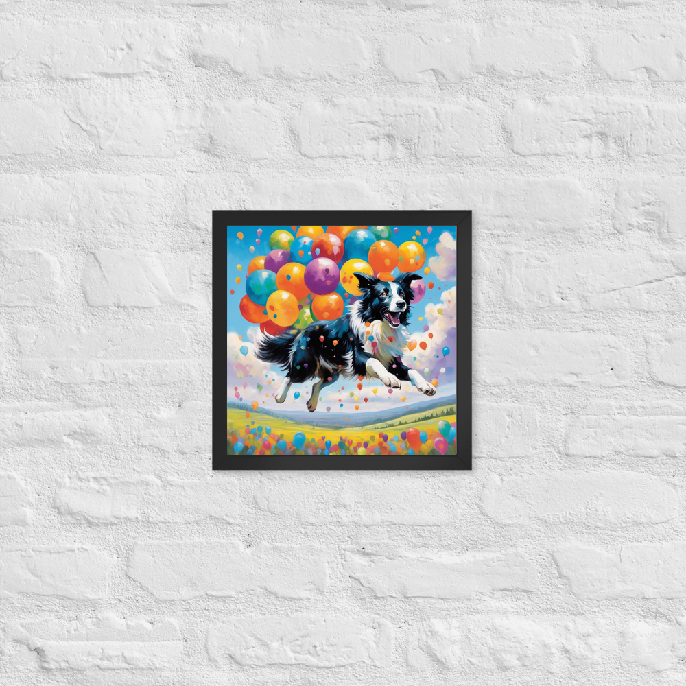 PugMug Custom Border Collie Framed Print