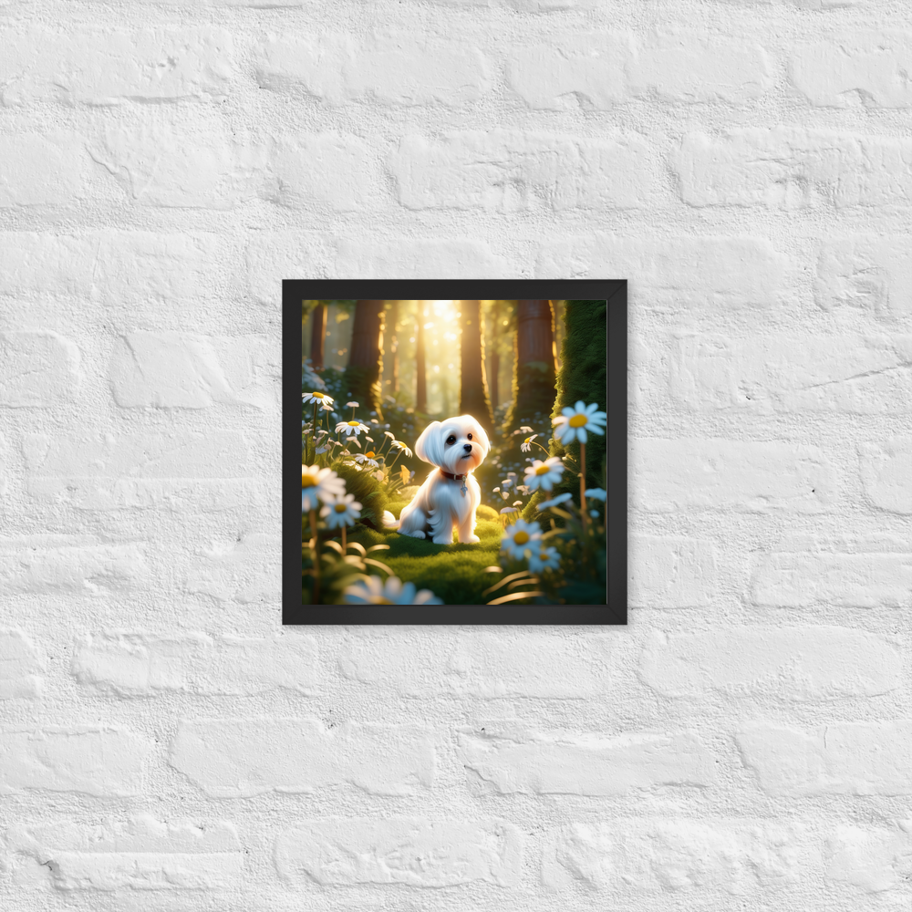 PugMug Custom Maltese Dog Framed Print