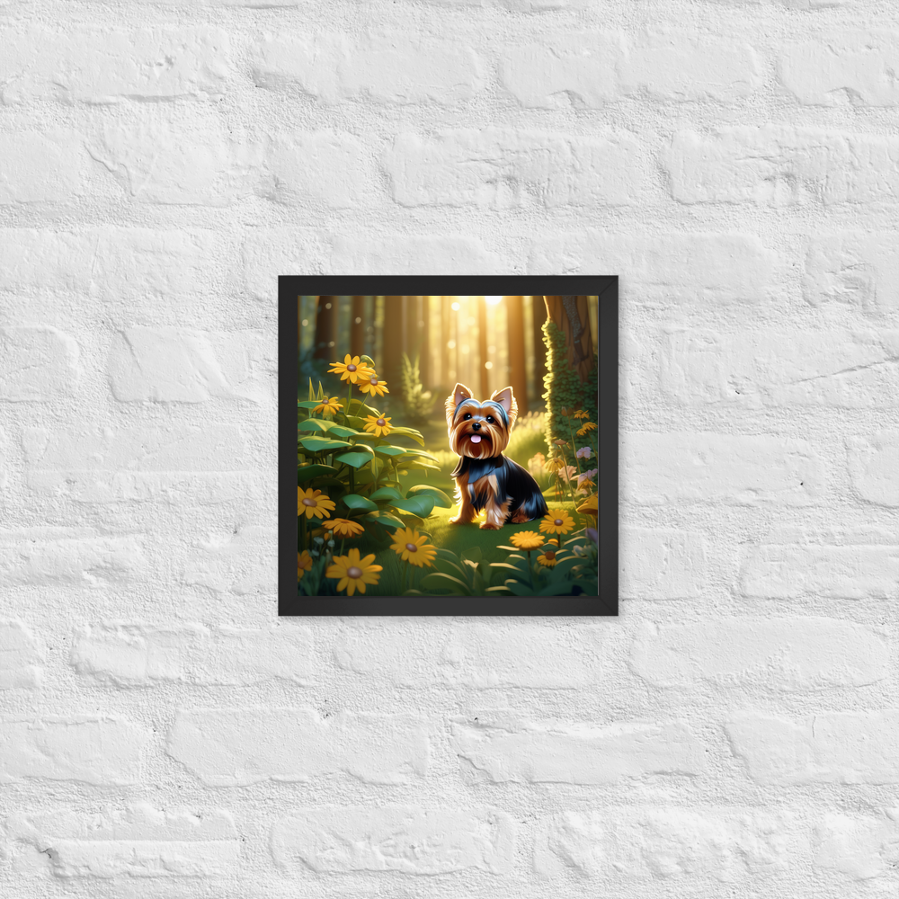 PugMug Custom Yorkshire Terrier Framed Print