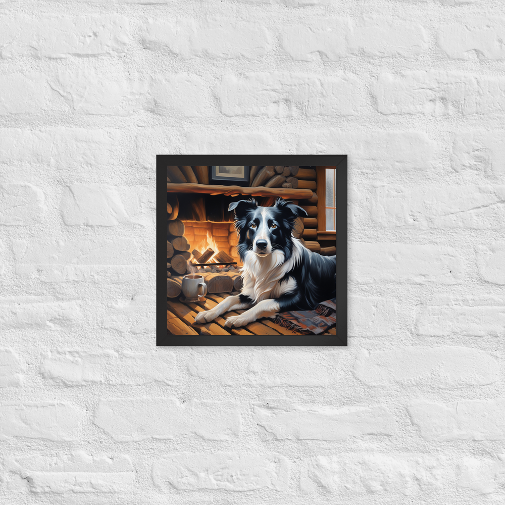 PugMug Custom Border Collie Framed Print