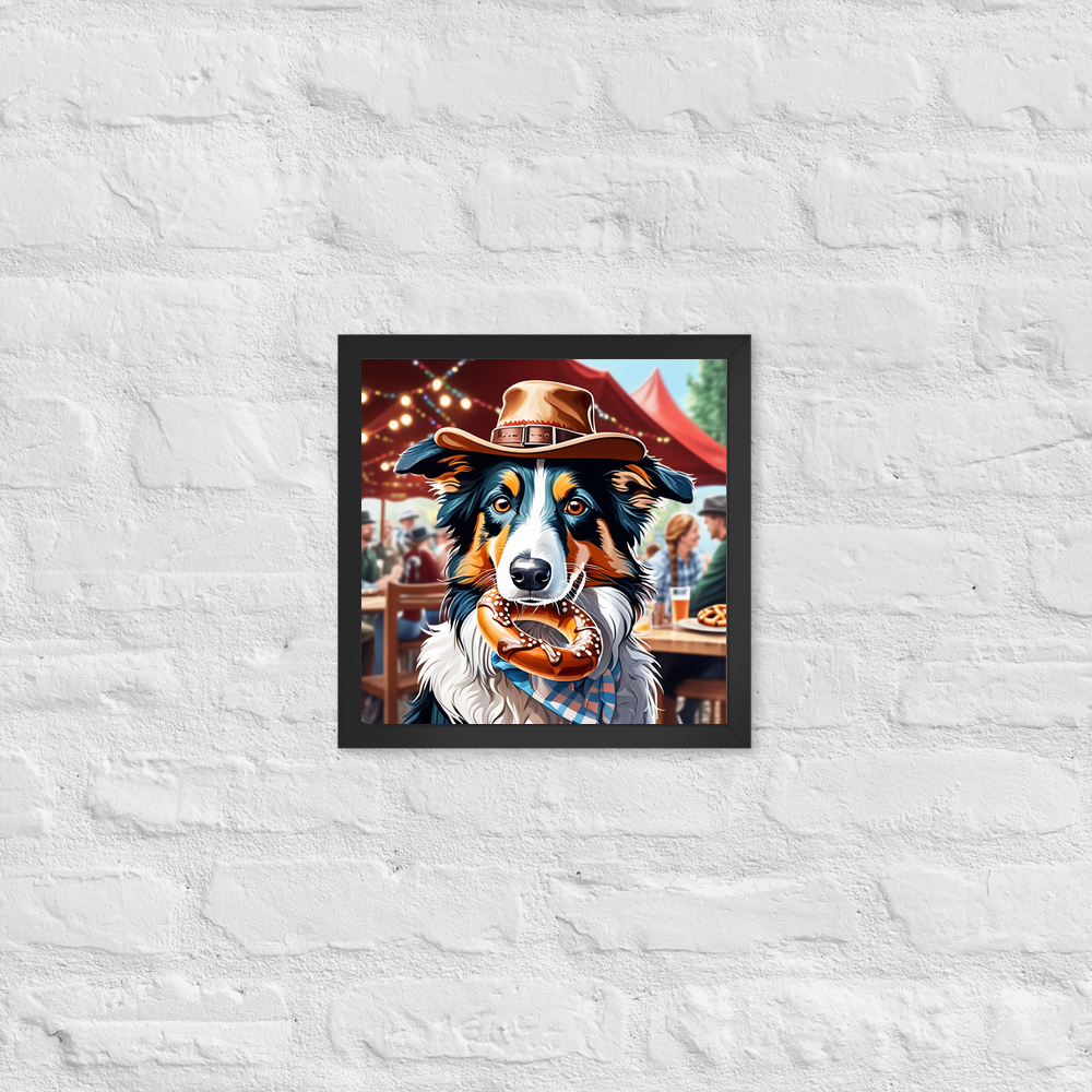 PugMug Custom Border Collie Framed Print