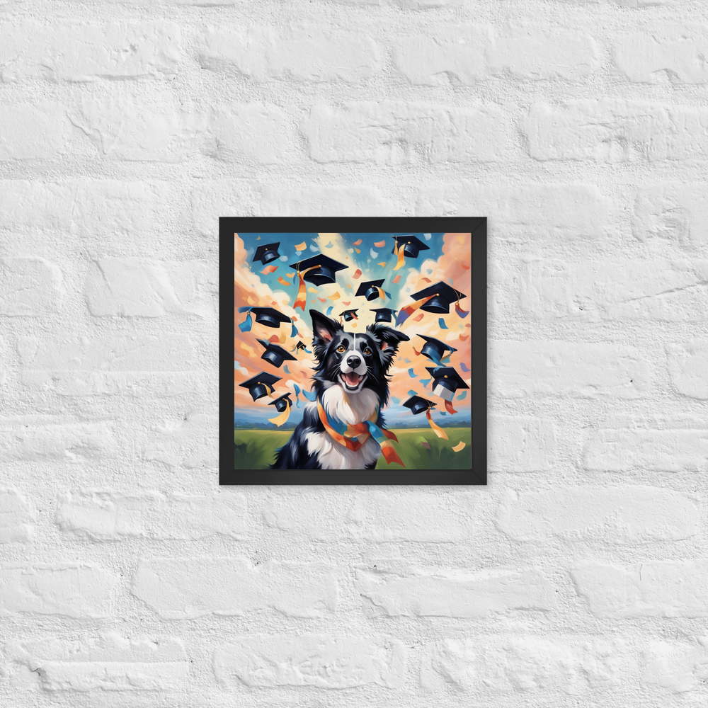 PugMug Custom Border Collie Framed Print