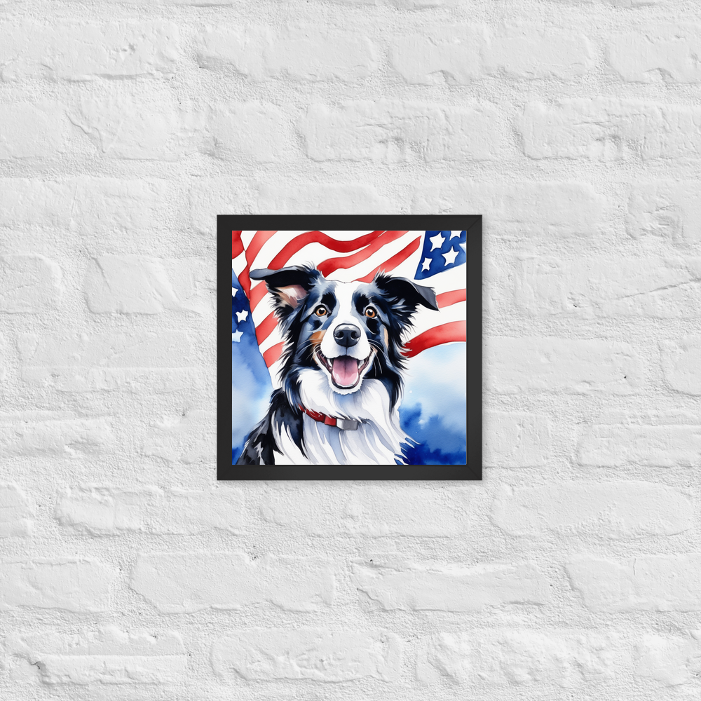 PugMug Custom Border Collie Framed Print