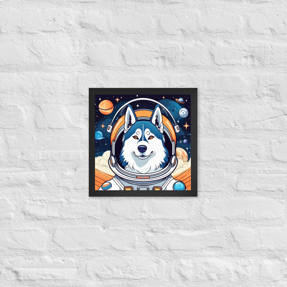 PugMug Custom Siberian Husky Framed Print