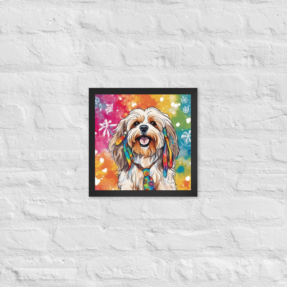 PugMug Custom Tan Havanese Dog Framed Print