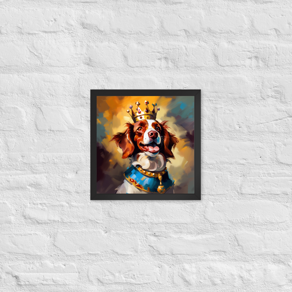 PugMug Custom Brittany Dog Framed Print