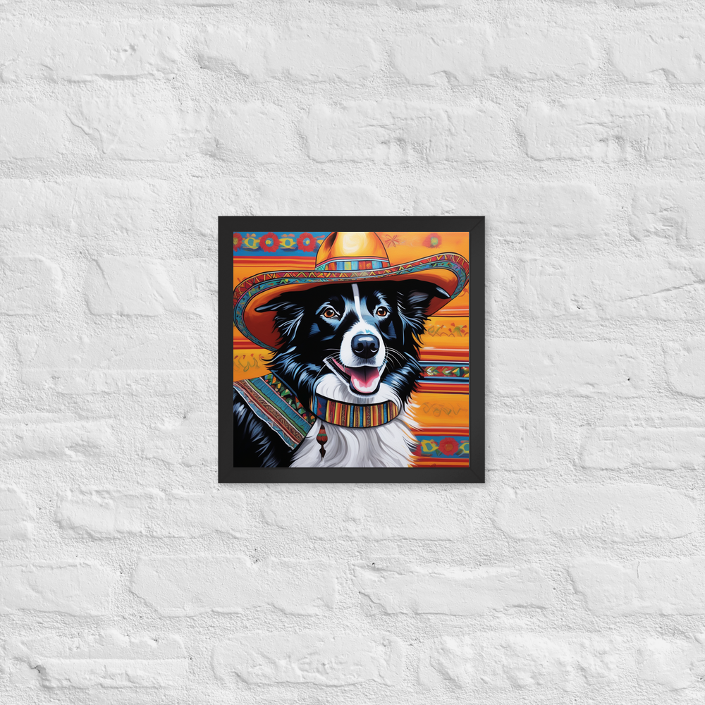 PugMug Custom Border Collie Framed Print