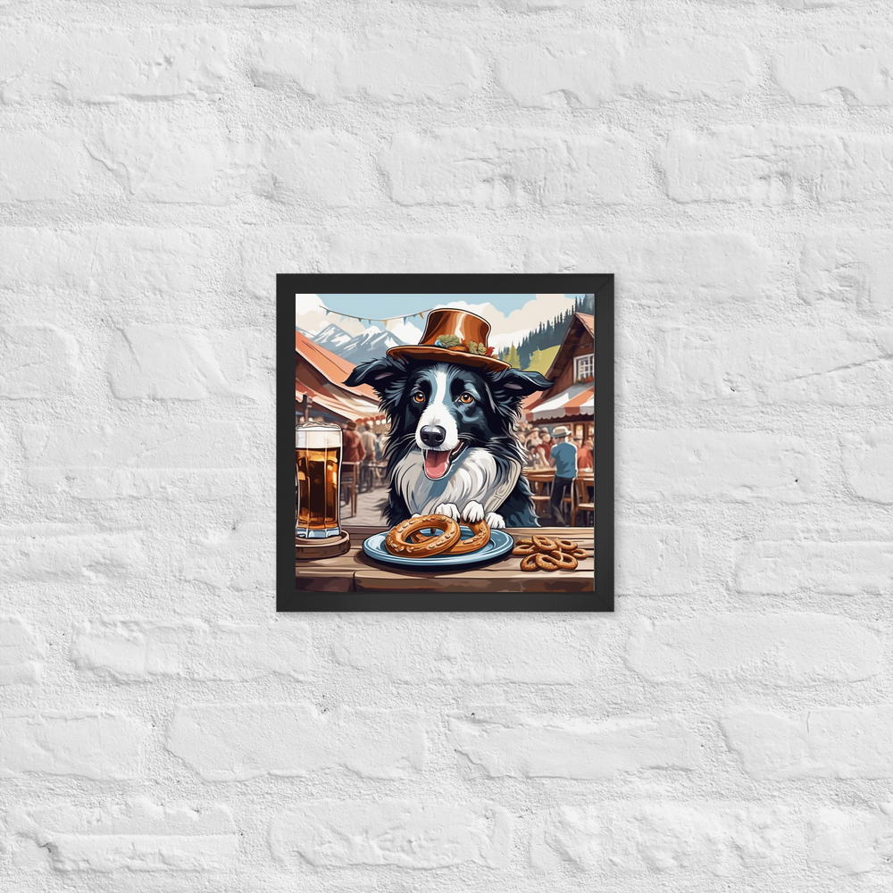 PugMug Custom Border Collie Framed Print