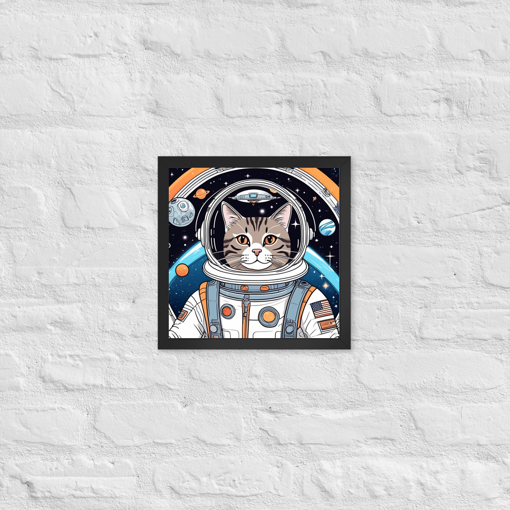 PugMug Custom Tabby Companion Cat Framed Print