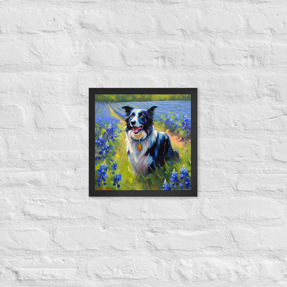 PugMug Custom Border Collie Framed Print