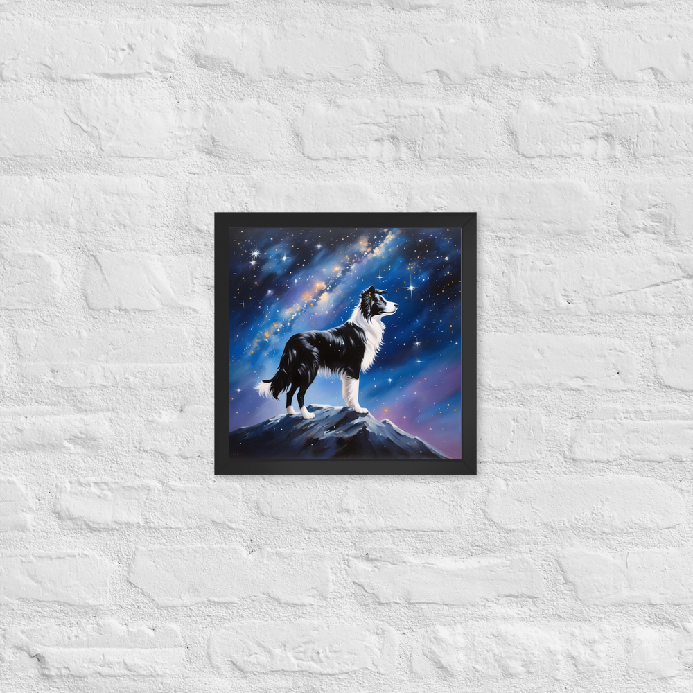 PugMug Custom Border Collie Framed Print