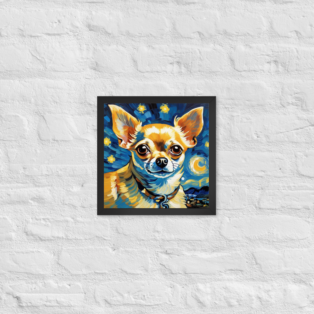 PugMug Custom Chihuahua Framed Print