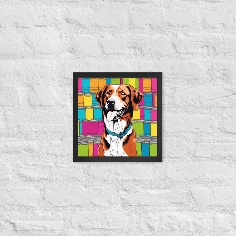 PugMug Custom Brittany Dog Framed Print