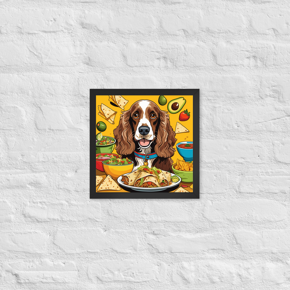 PugMug Custom English Cocker Spaniel Framed Print