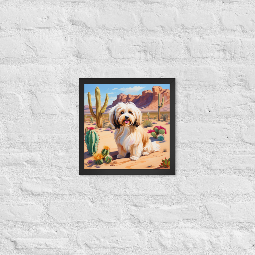 PugMug Custom Tan Havanese Dog Framed Print