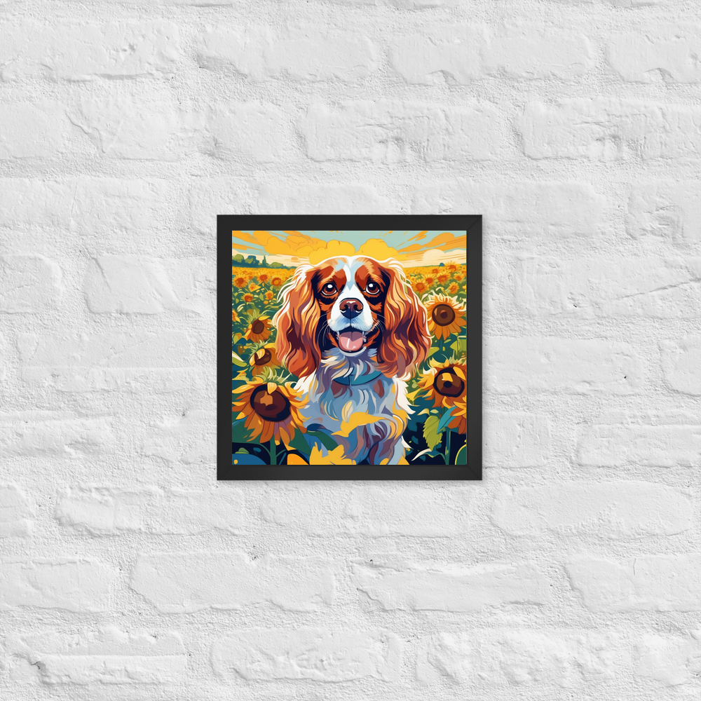PugMug Custom Cavalier King Charles Spaniel Framed Print