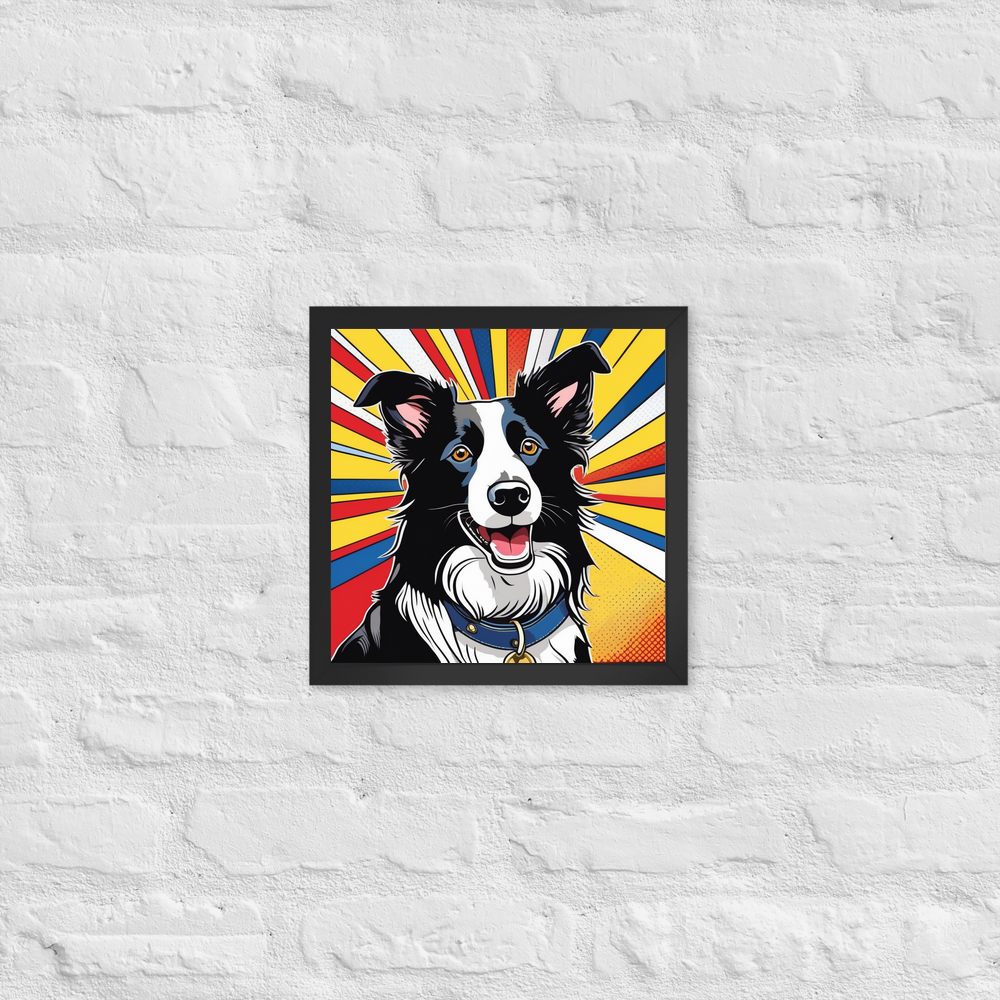 PugMug Custom Border Collie Framed Print
