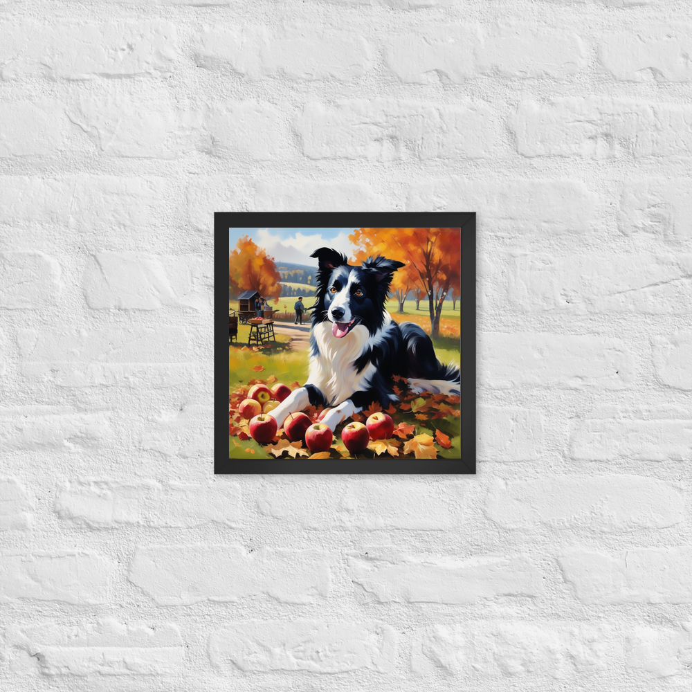 PugMug Custom Border Collie Framed Print