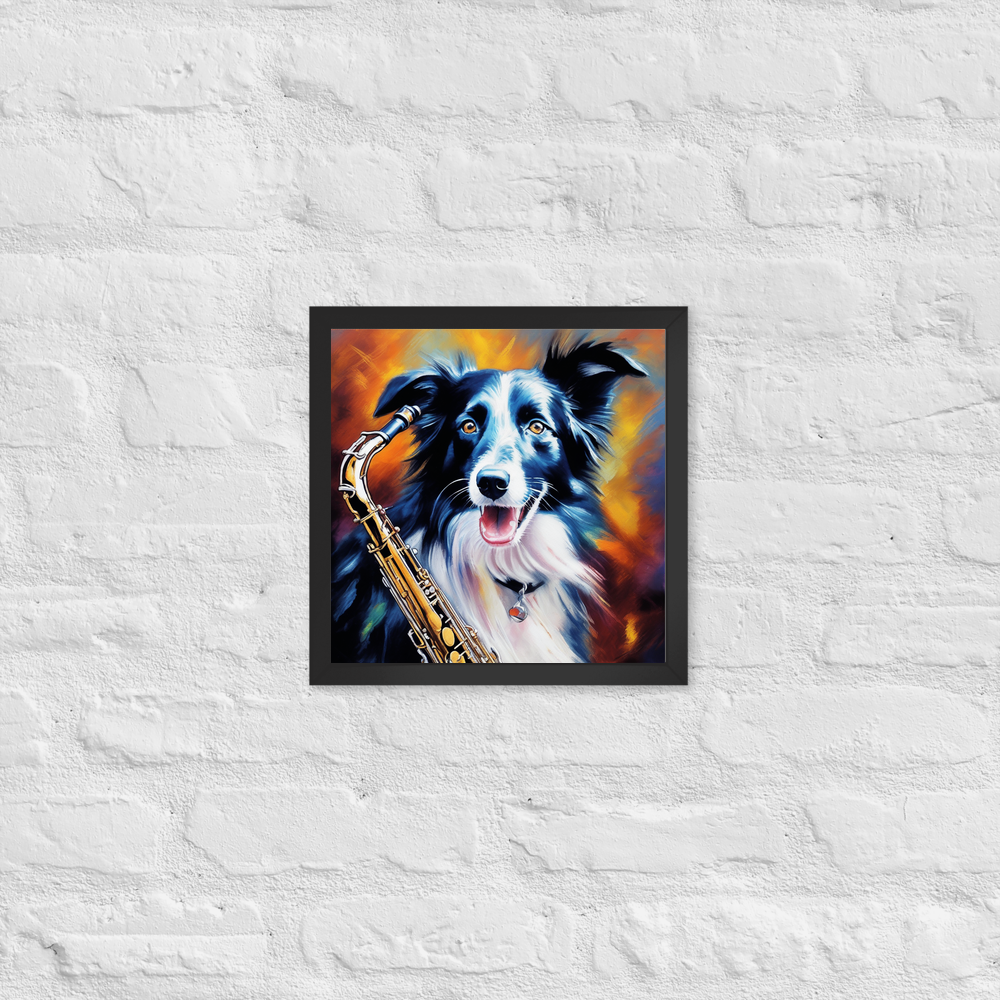 PugMug Custom Border Collie Framed Print