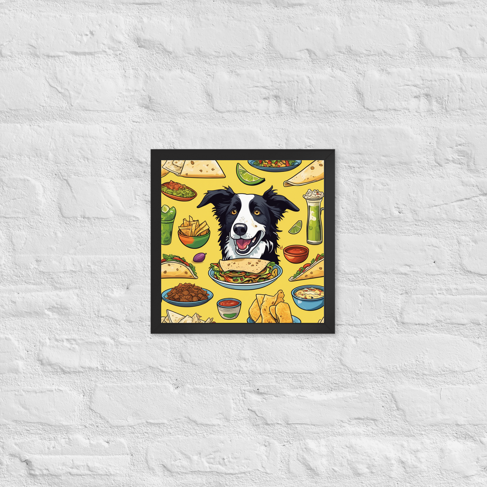 PugMug Custom Border Collie Framed Print