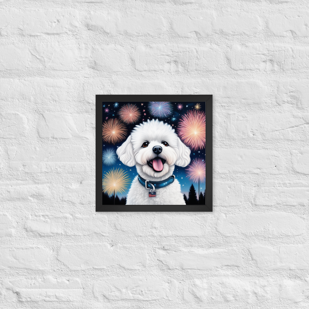 PugMug Custom Bichons Frise Framed Print