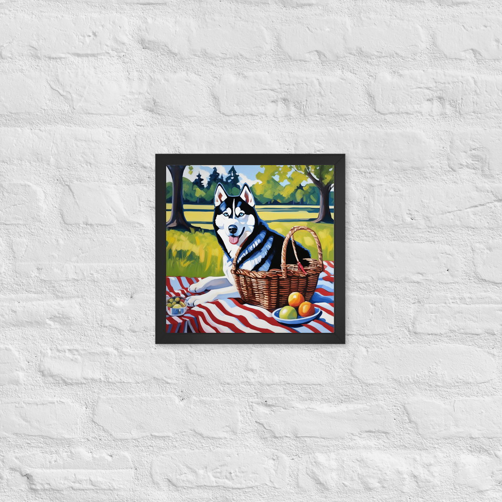 PugMug Custom Siberian Husky Framed Print