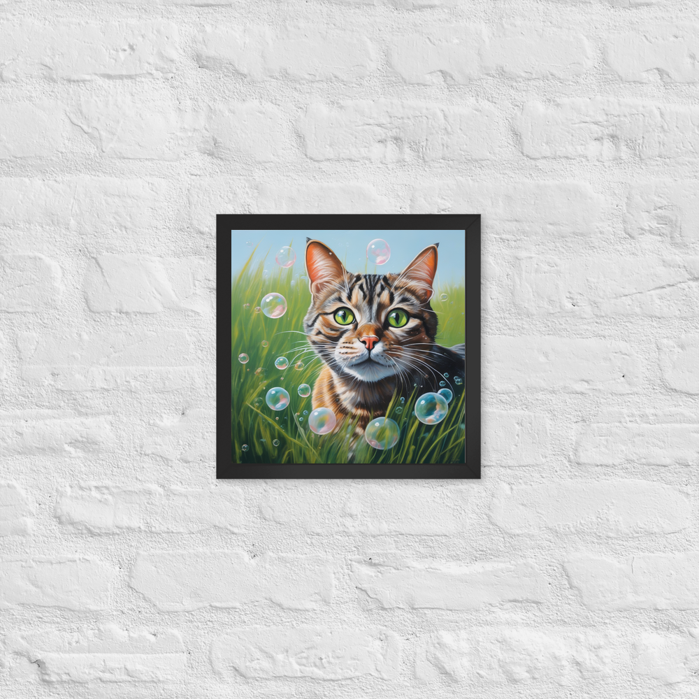 PugMug Custom Tabby Companion Cat Framed Print