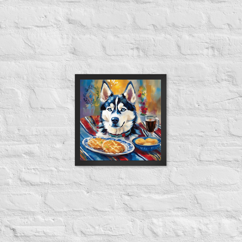 PugMug Custom Siberian Husky Framed Print