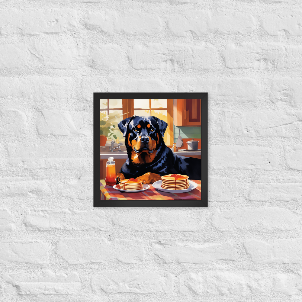 PugMug Custom Rottweiler Framed Print