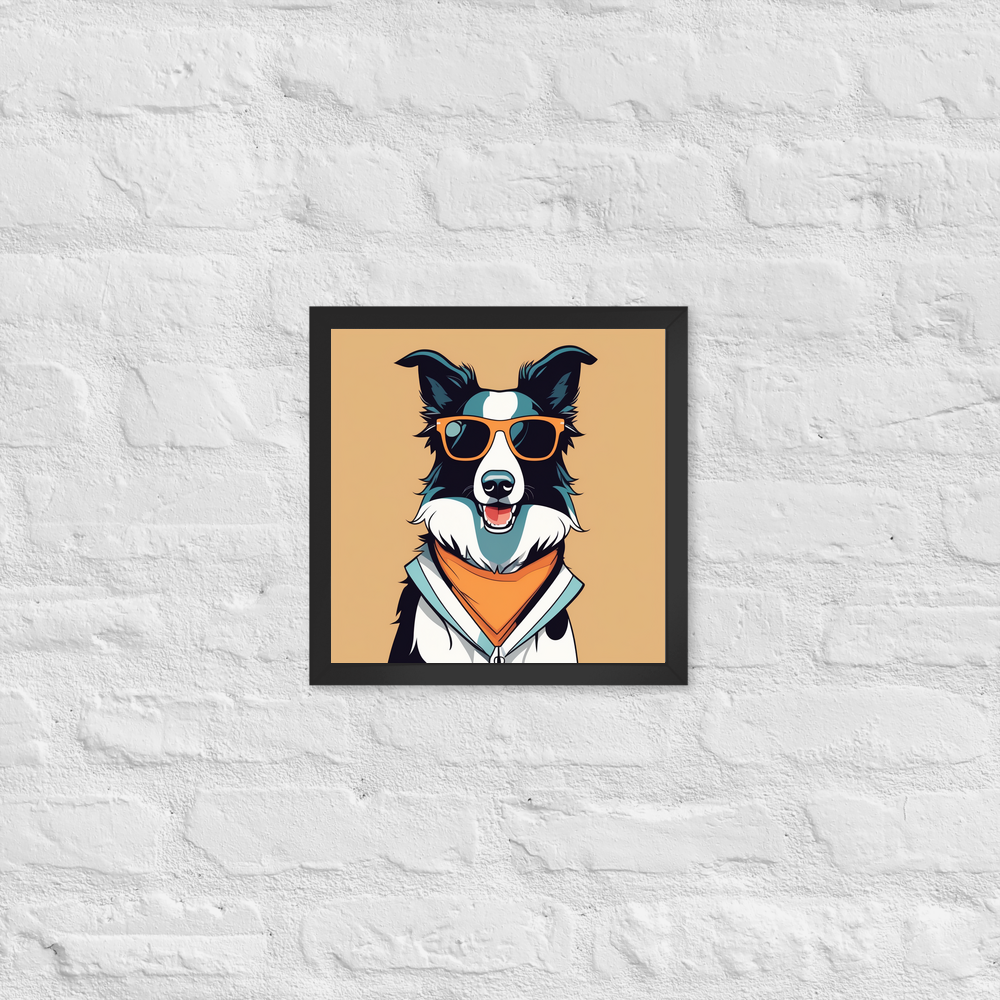 PugMug Custom Border Collie Framed Print