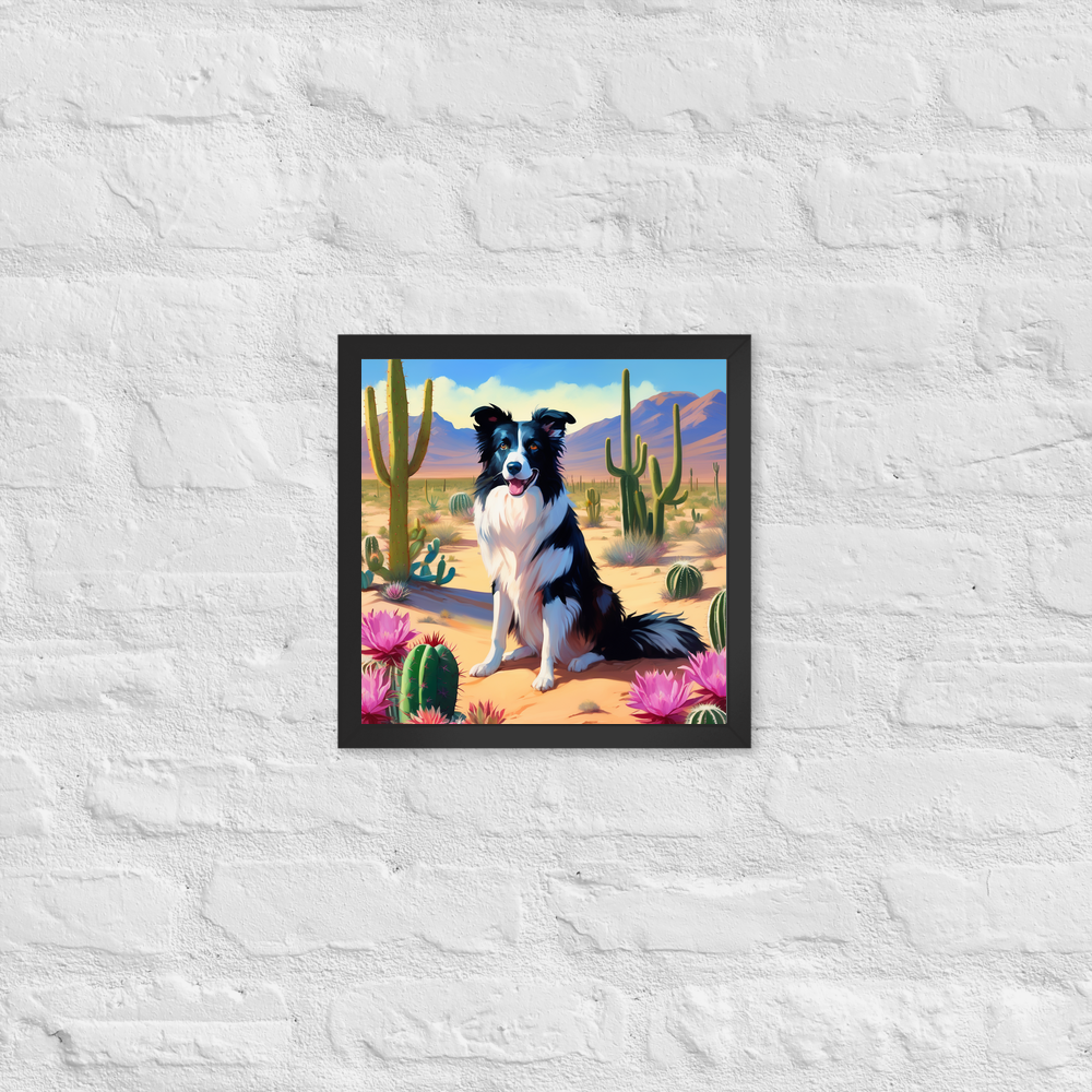 PugMug Custom Border Collie Framed Print