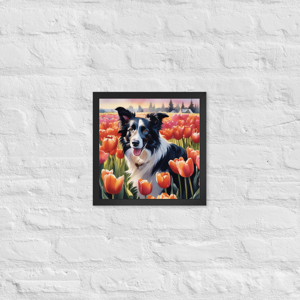 PugMug Custom Border Collie Framed Print