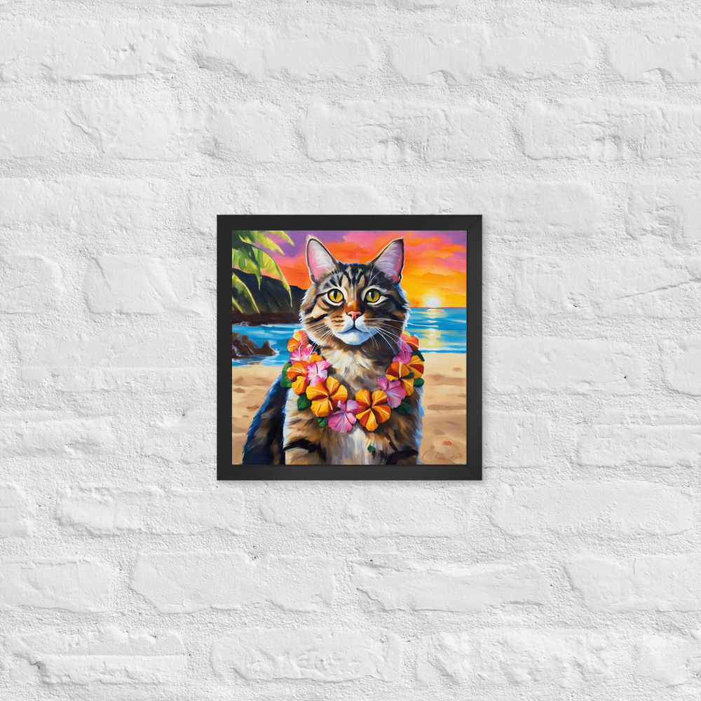 PugMug Custom Tabby Companion Cat Framed Print