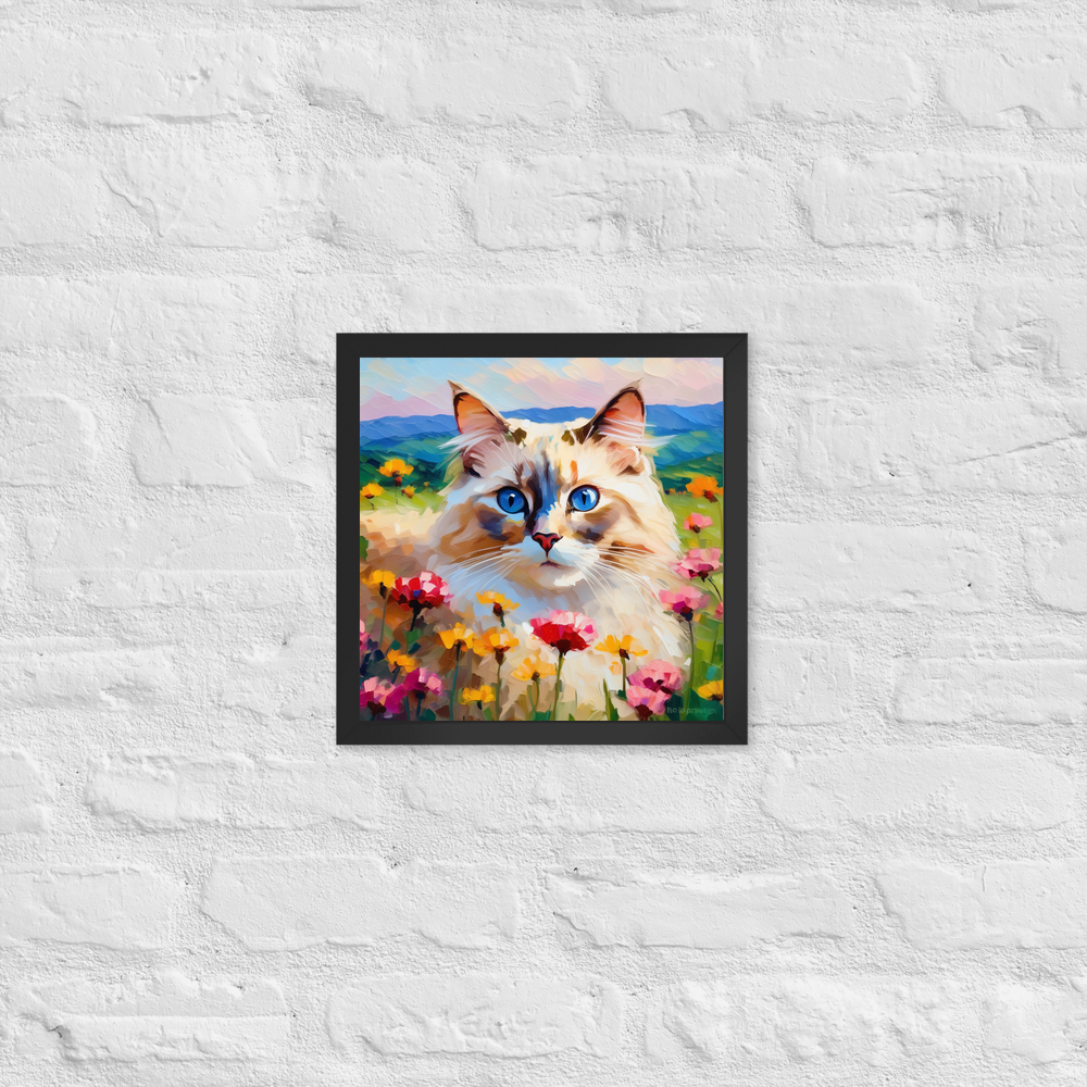 PugMug Custom Tabby Ragdoll Cat Framed Print