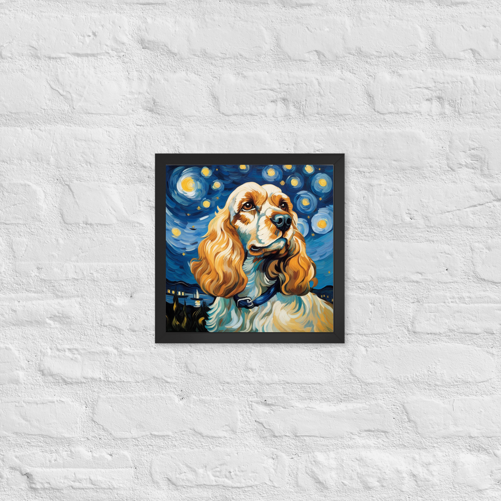 PugMug Custom Cocker Spaniel Framed Print