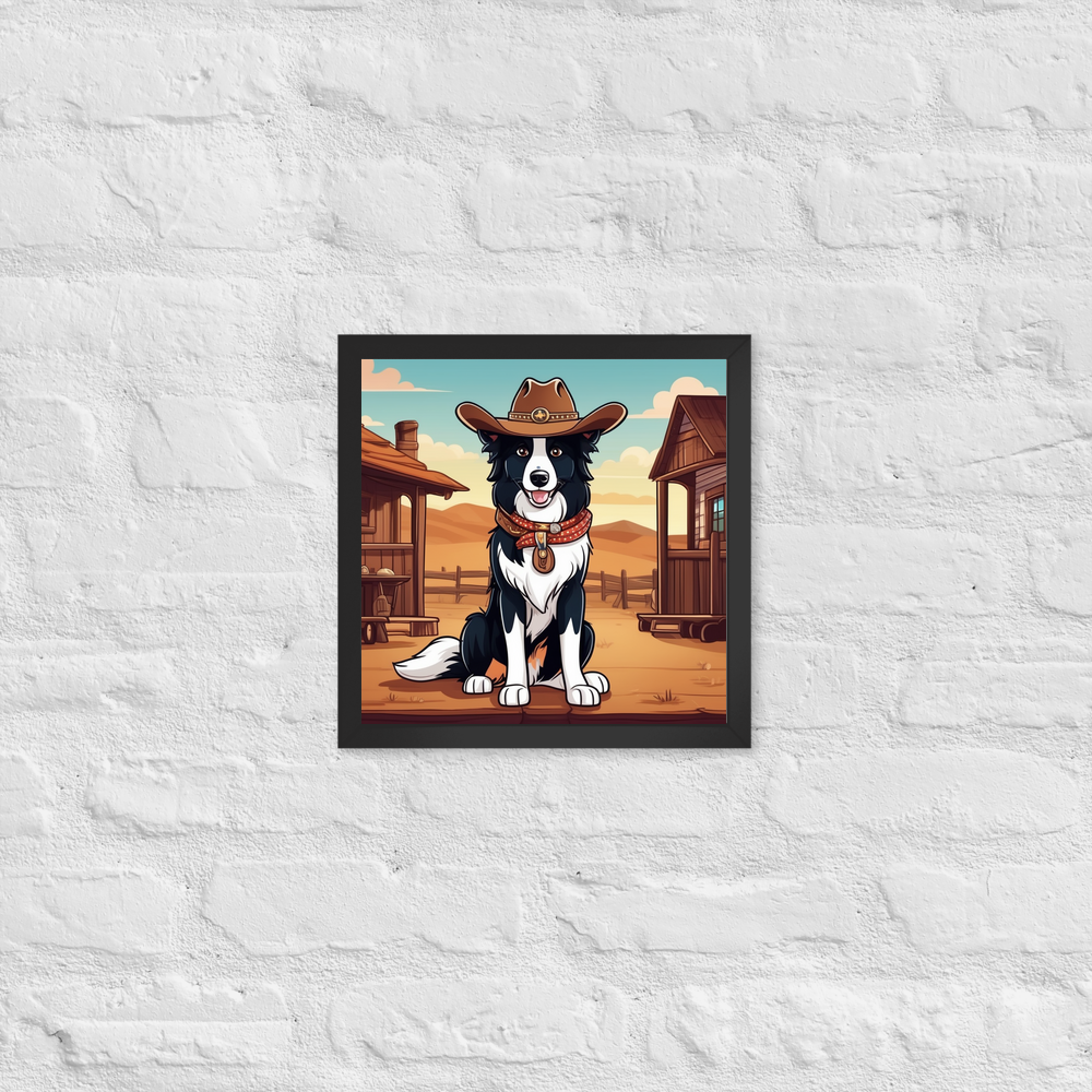 PugMug Custom Border Collie Framed Print