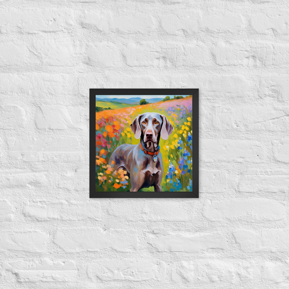 PugMug Custom Weimaraner Framed Print
