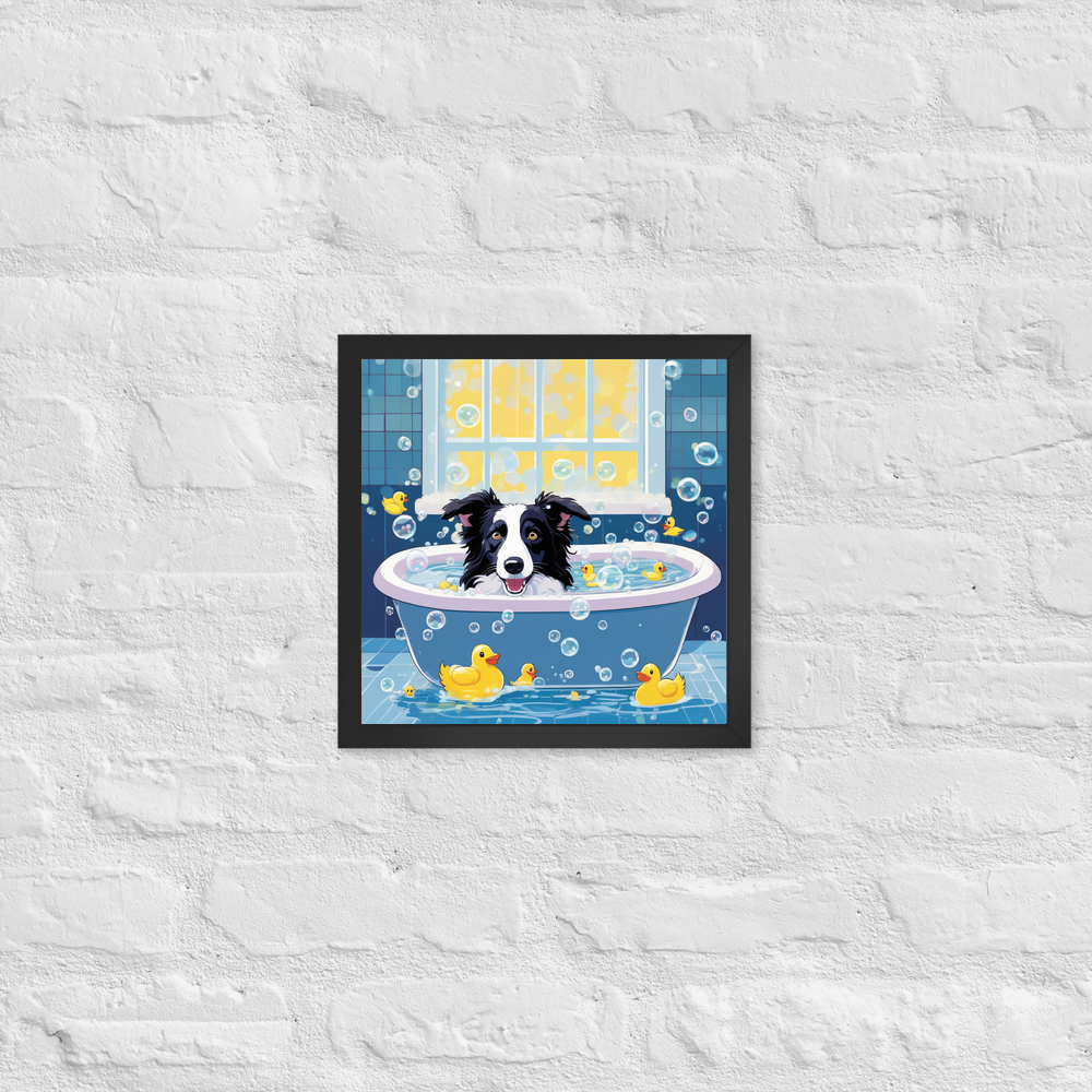 PugMug Custom Border Collie Framed Print