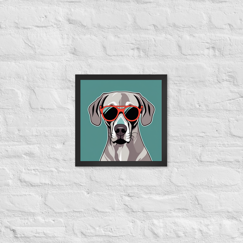 PugMug Custom Weimaraner Framed Print