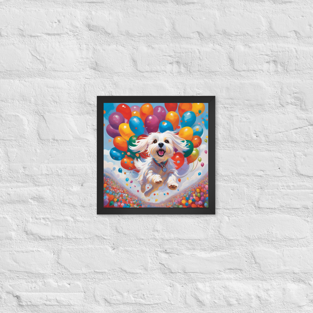 PugMug Custom Maltese Dog Framed Print