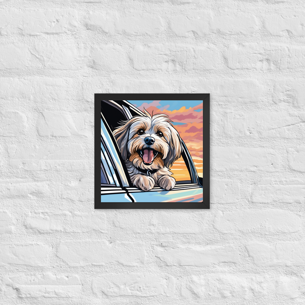 PugMug Custom Tan Havanese Dog Framed Print