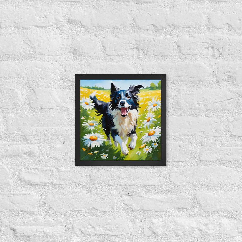 PugMug Custom Border Collie Framed Print