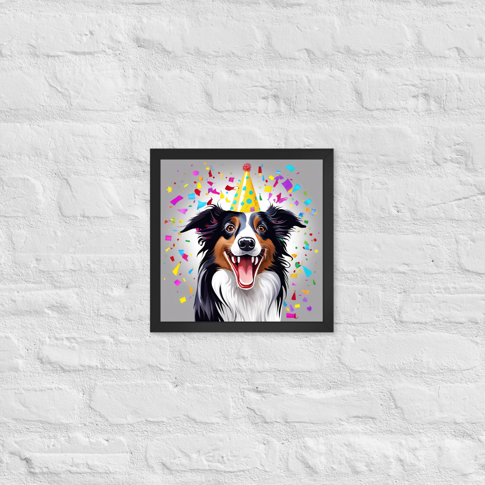 PugMug Custom Border Collie Framed Print