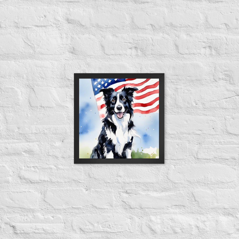 PugMug Custom Border Collie Framed Print
