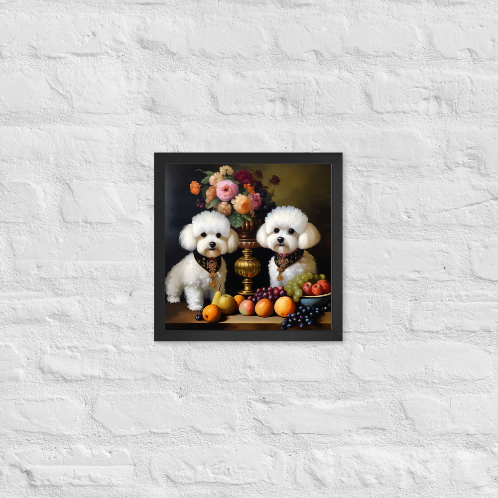 PugMug Custom Bichons Frise Framed Print