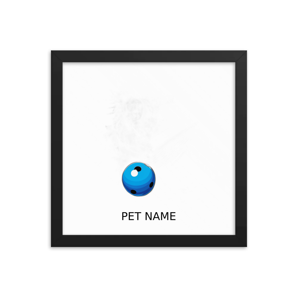 PugMug Custom Border Collie Framed Print with Your Pet’s Name