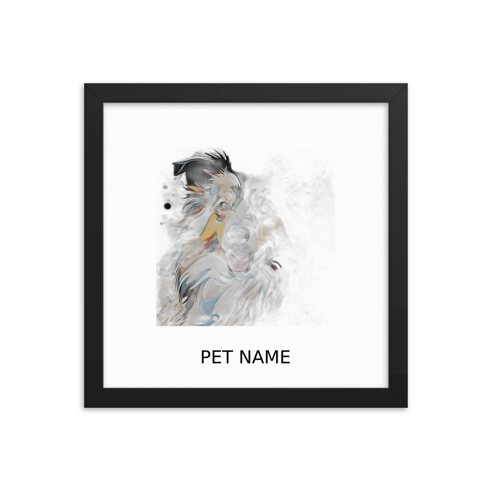 PugMug Custom Shetland Sheepdog Framed Print with Your Pet’s Name